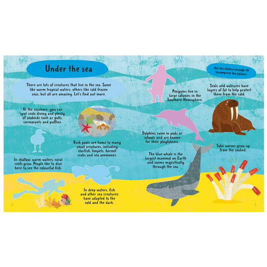 BOOK: Under The Sea Sticker Book - With Over 150 Stickers!