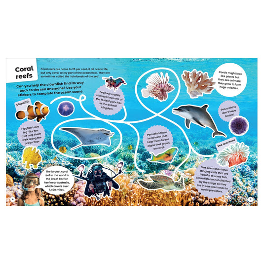 BOOK: Ocean Stickers - A Create-and-Keep Sticker Book!