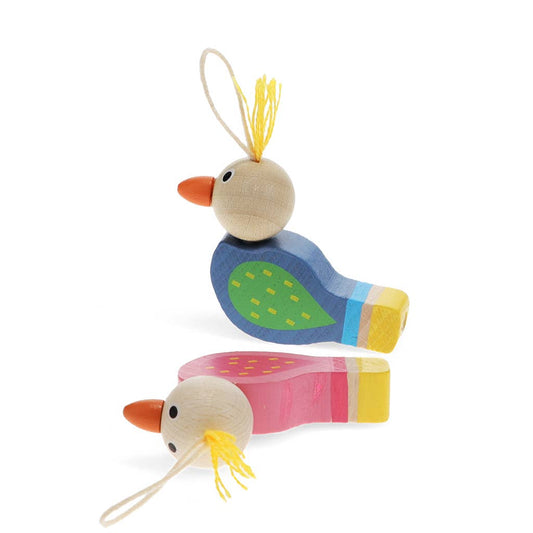 Ko-ko wooden bird whistles - Blue or Pink
