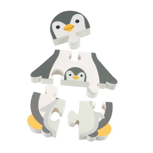 Wooden Puzzle: Penguins!