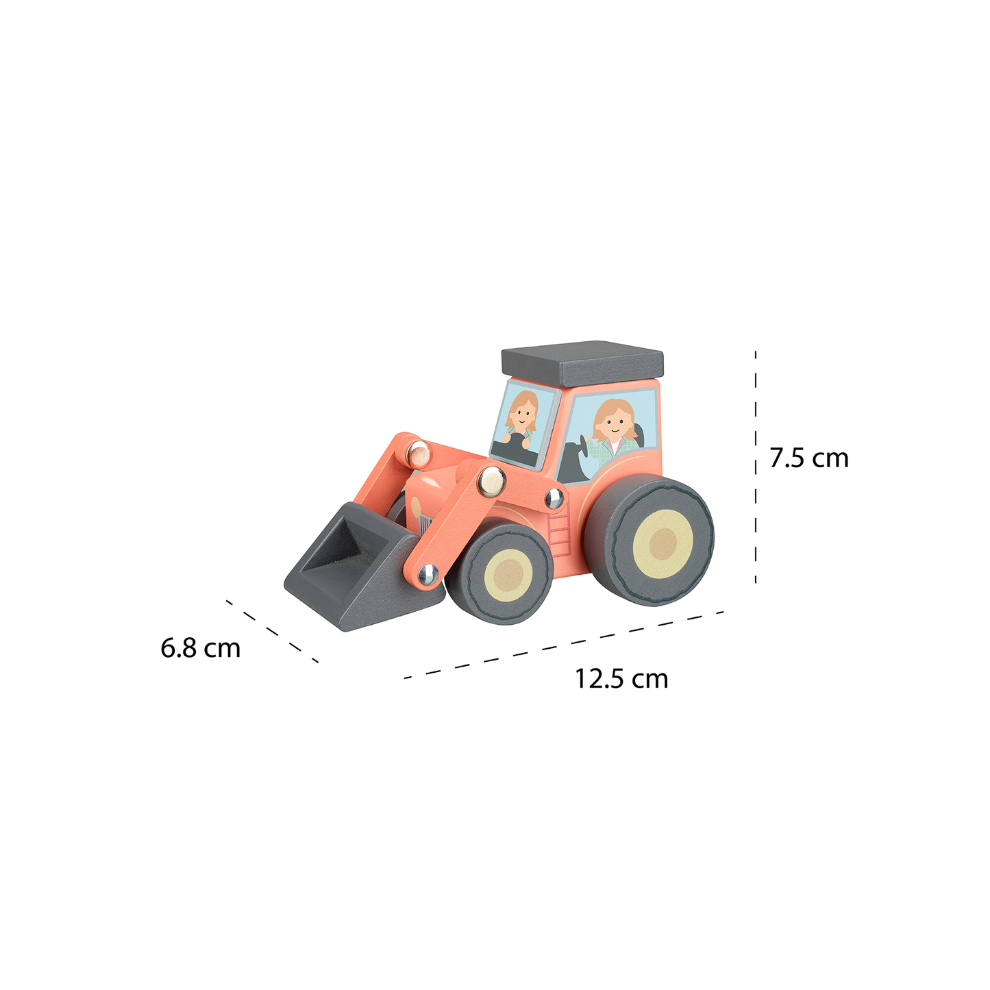 Farmyard Wooden Loader Tractor