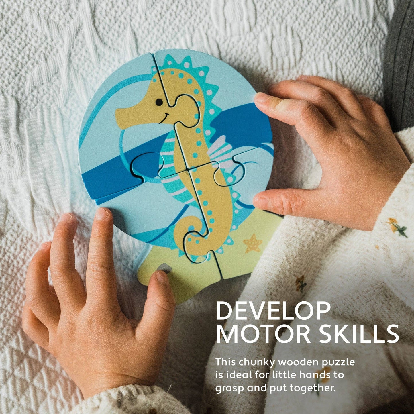 Wooden Puzzle: Seahorse