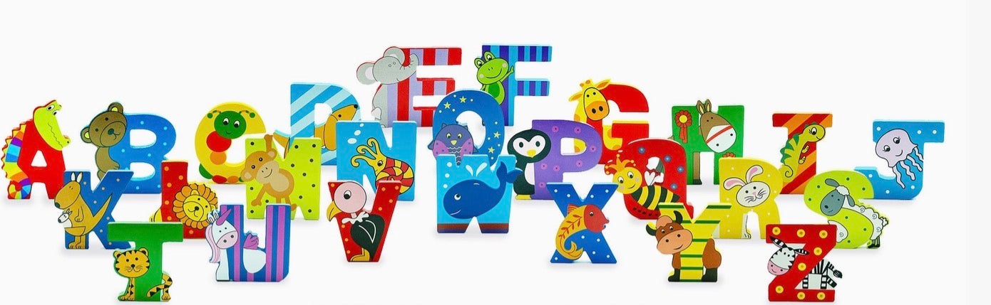 ALPHABET LETTERS - WOODEN - ANIMAL WHIMSY