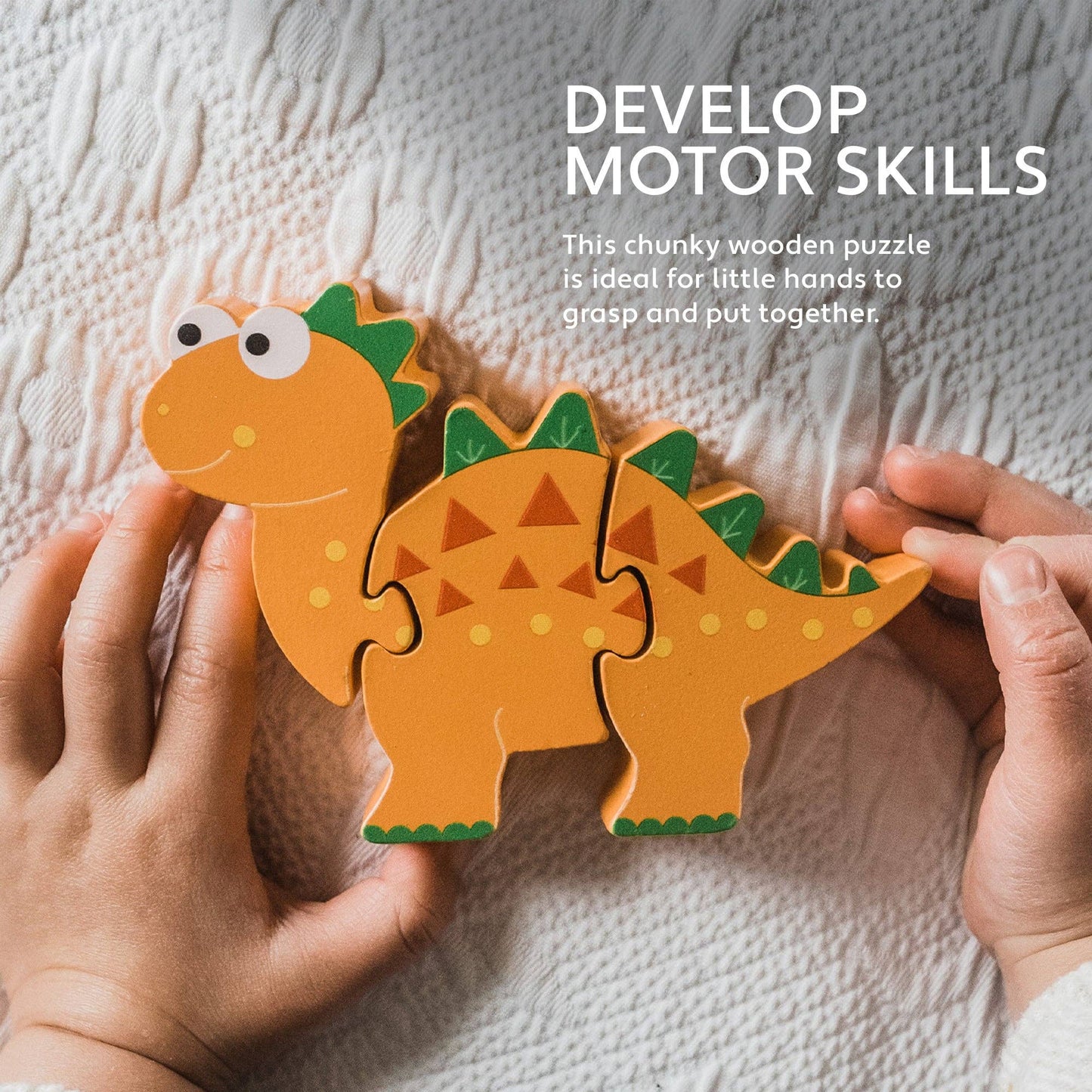 Wooden Puzzle: Stegosaurus