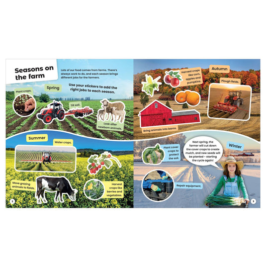 BOOK: Farm Stickers - A Create-and-Keep Sticker Book!