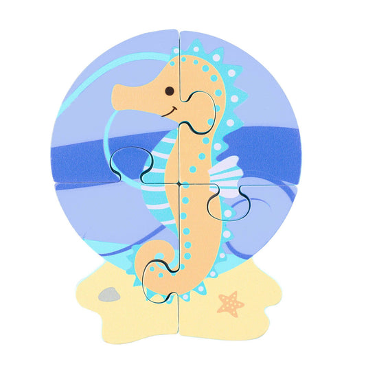 Wooden Puzzle: Seahorse