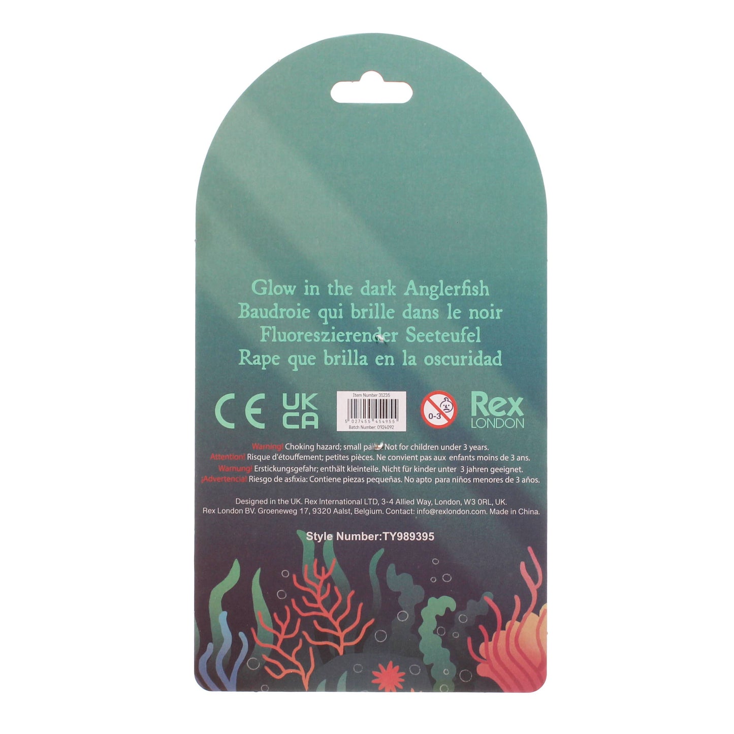 Glow in the dark squishy toy