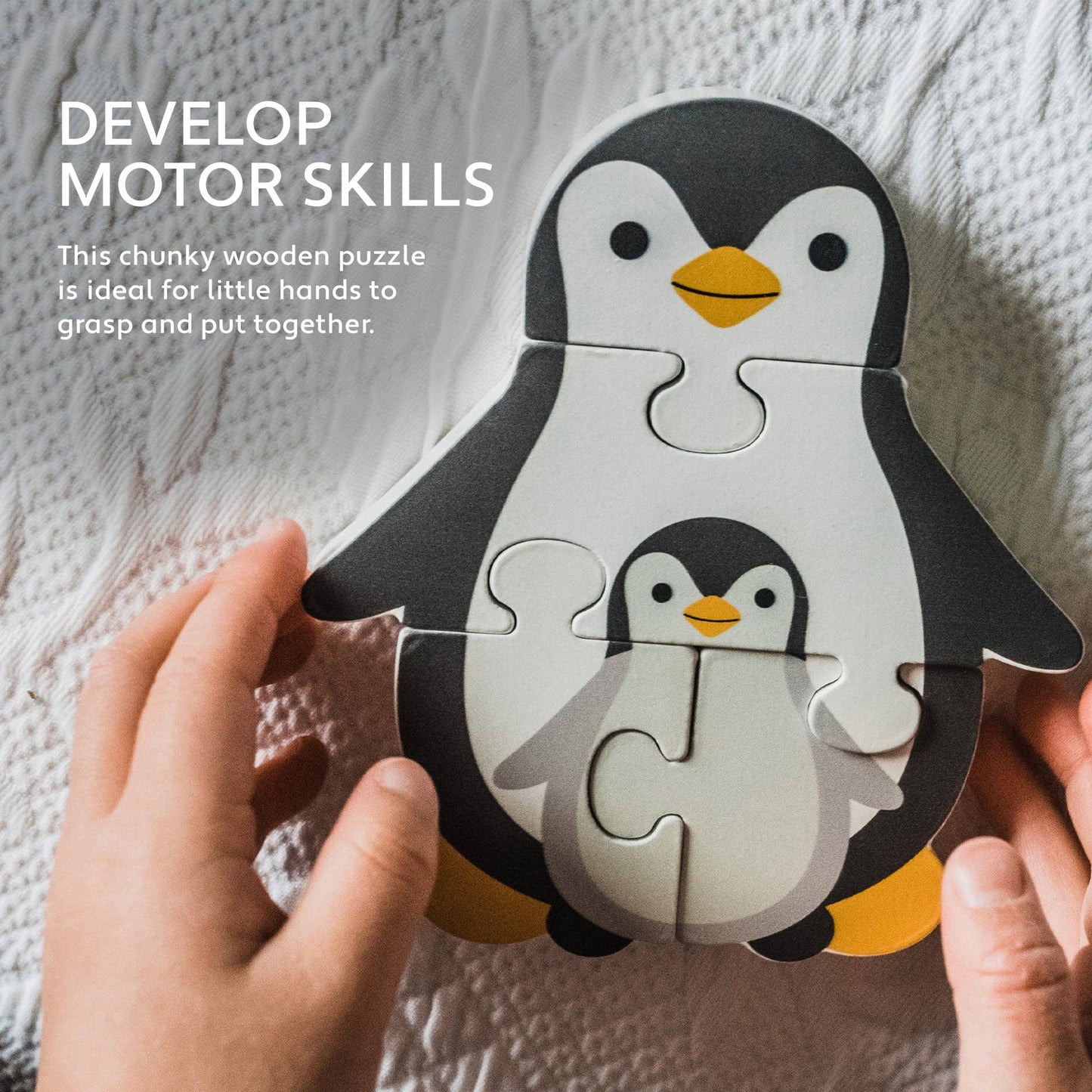 Wooden Puzzle: Penguins!