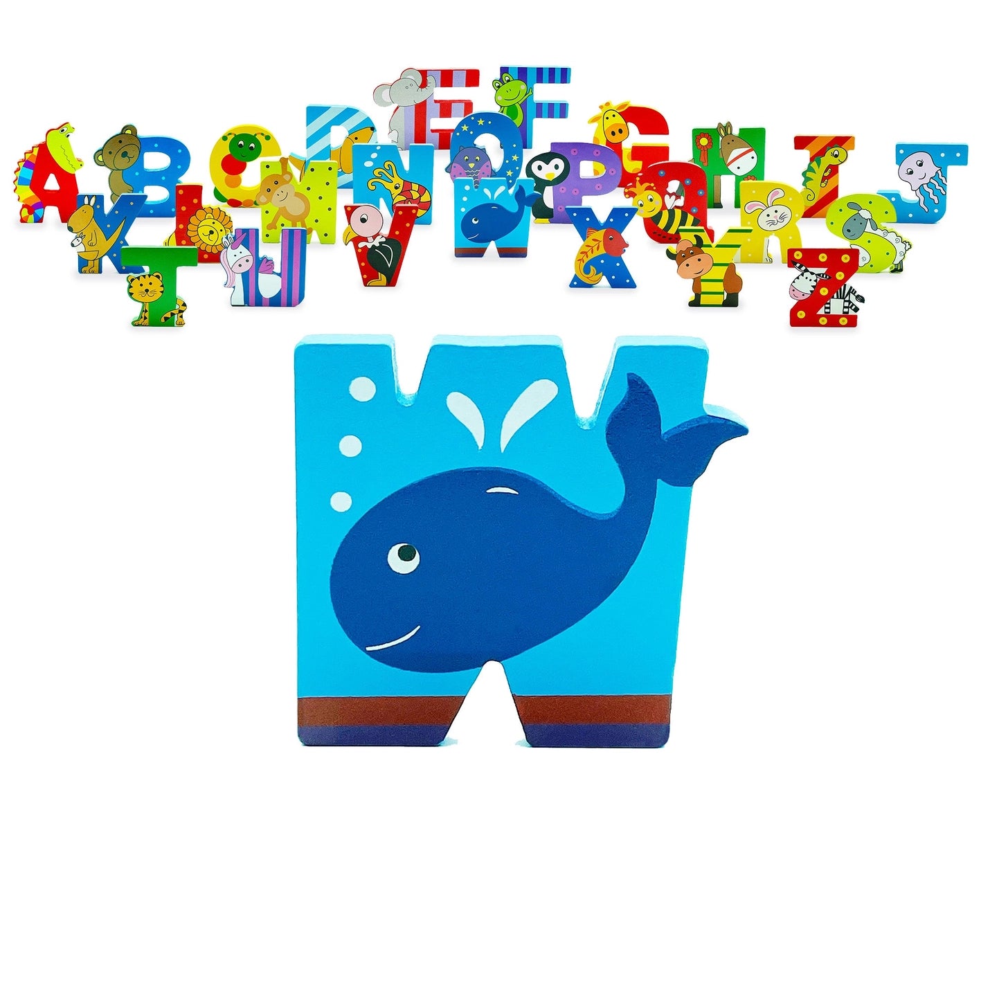 Alphabet wooden letter W