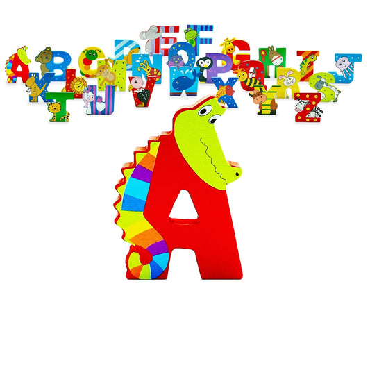 ALPHABET LETTERS - WOODEN - ANIMAL
