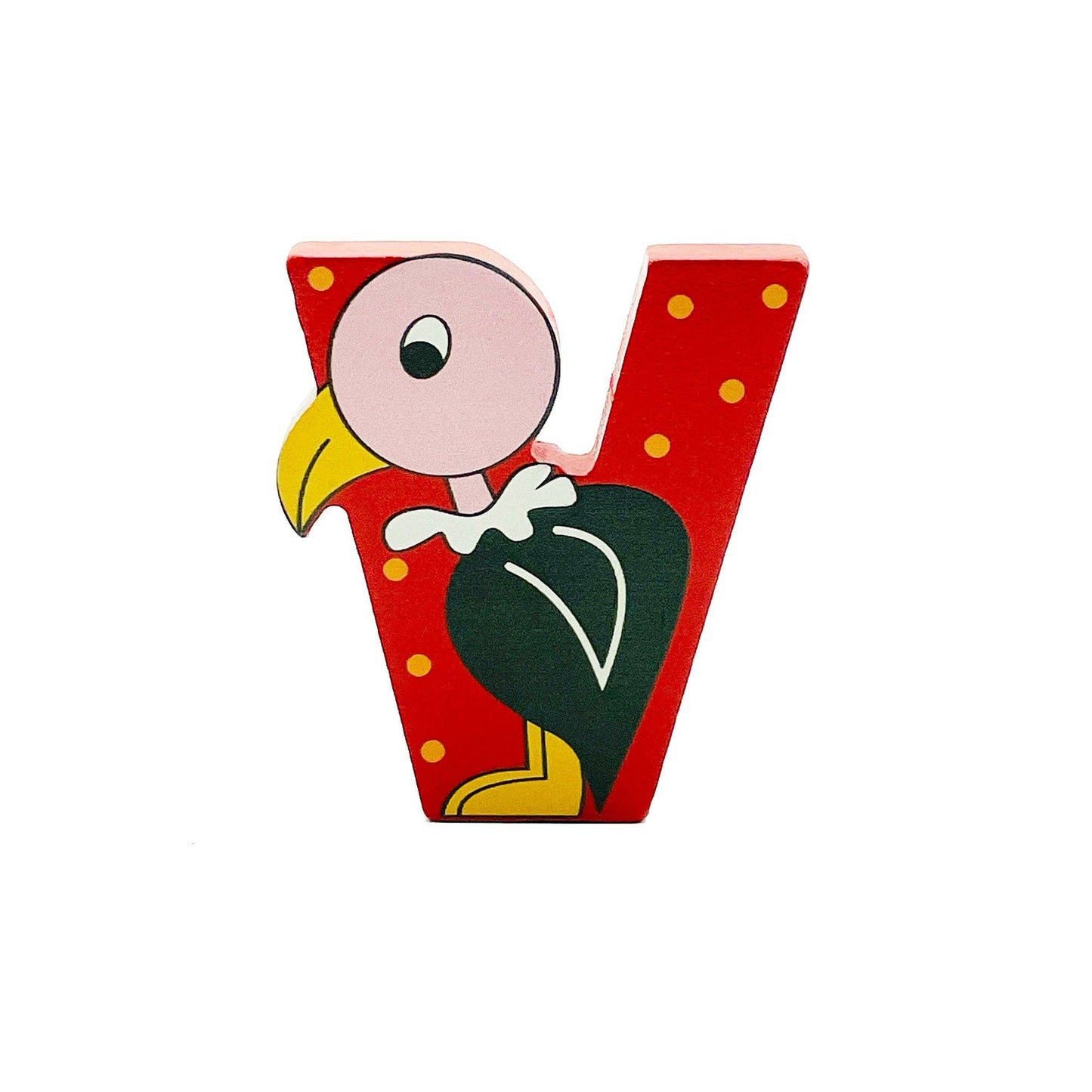Alphabet Wooden letter V