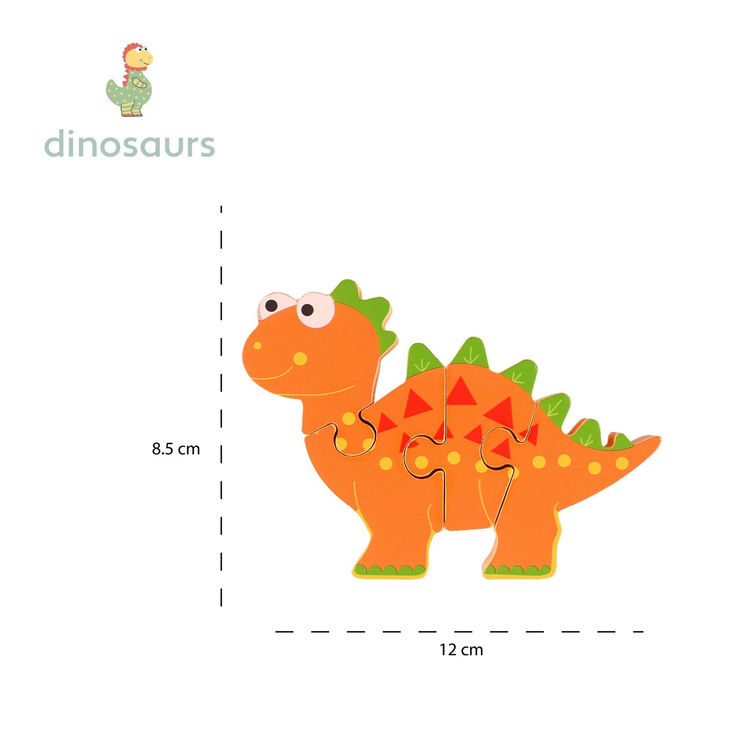 Wooden Puzzle: Stegosaurus