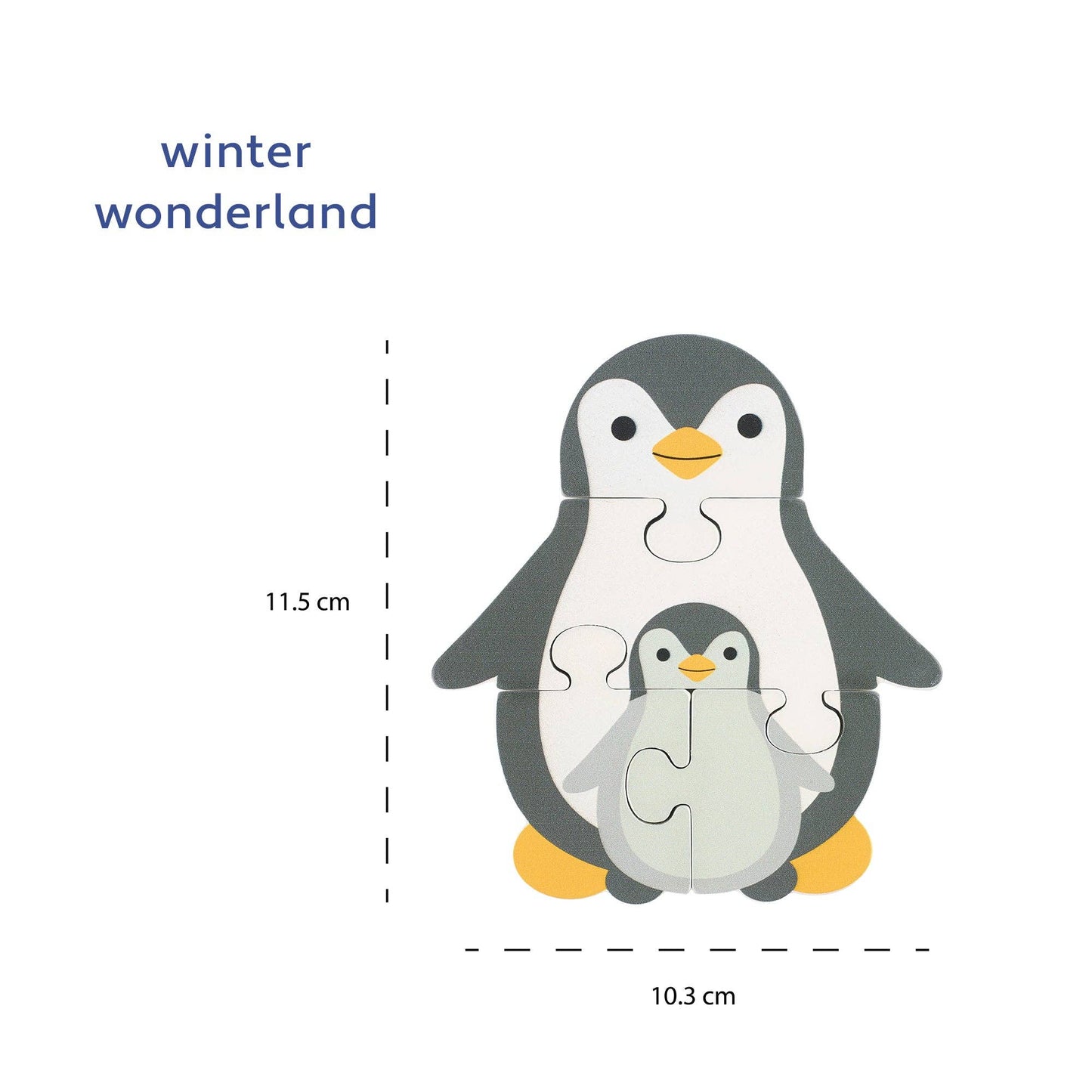 Wooden Puzzle: Penguins!